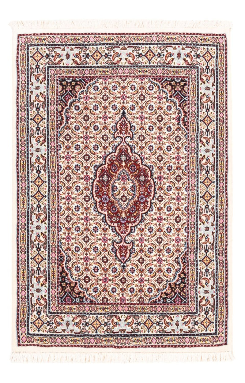 Alfombra persa - Clásica - Real - 117 x 81 cm - beige