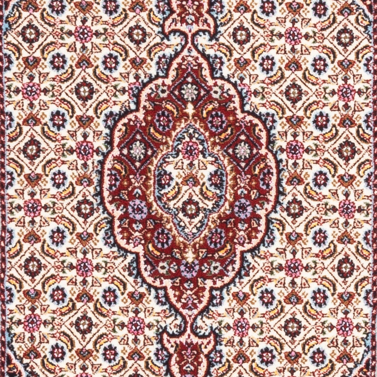 Alfombra persa - Clásica - Real - 117 x 81 cm - beige