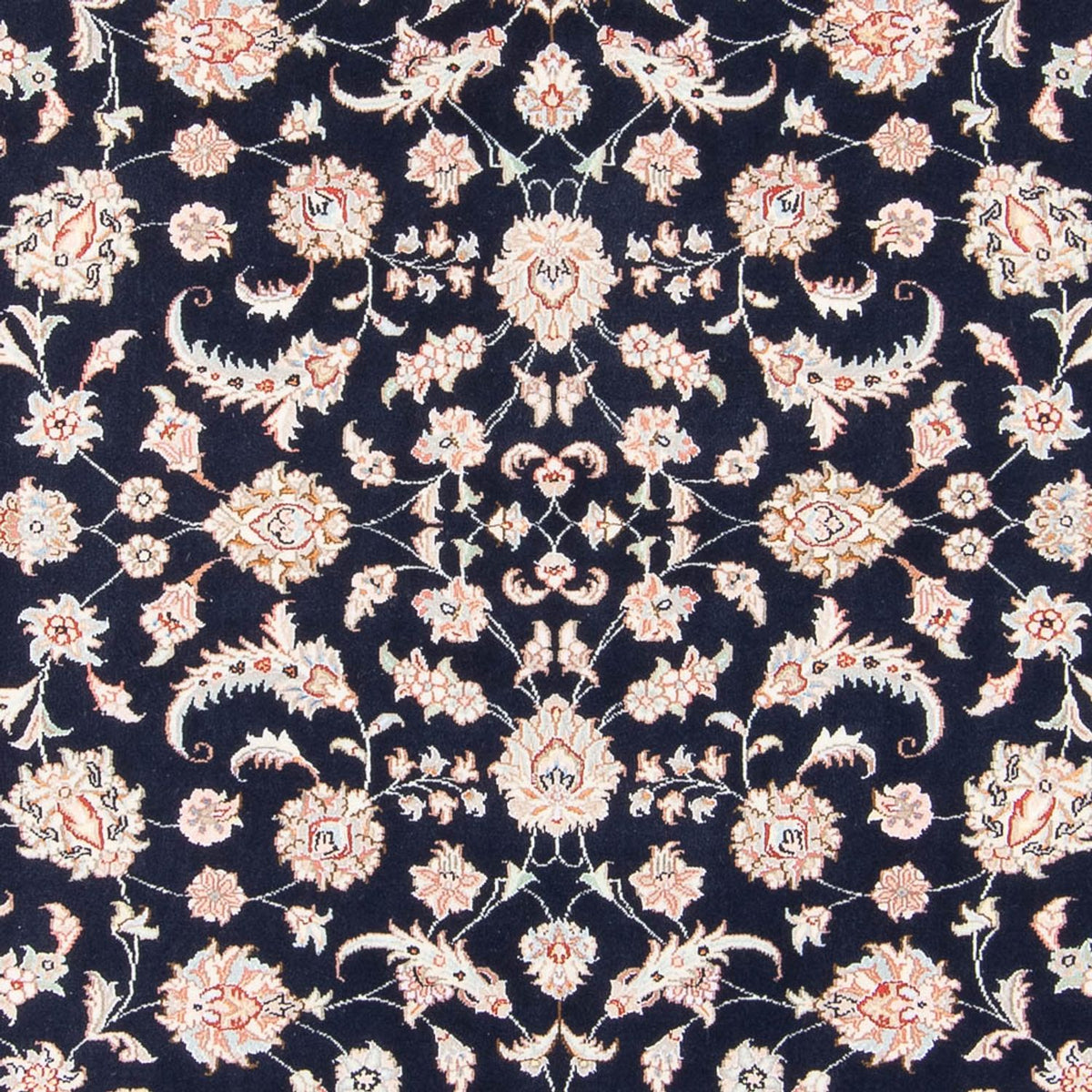 Alfombra Persa - Tabriz - Real - 201 x 149 cm - azul oscuro