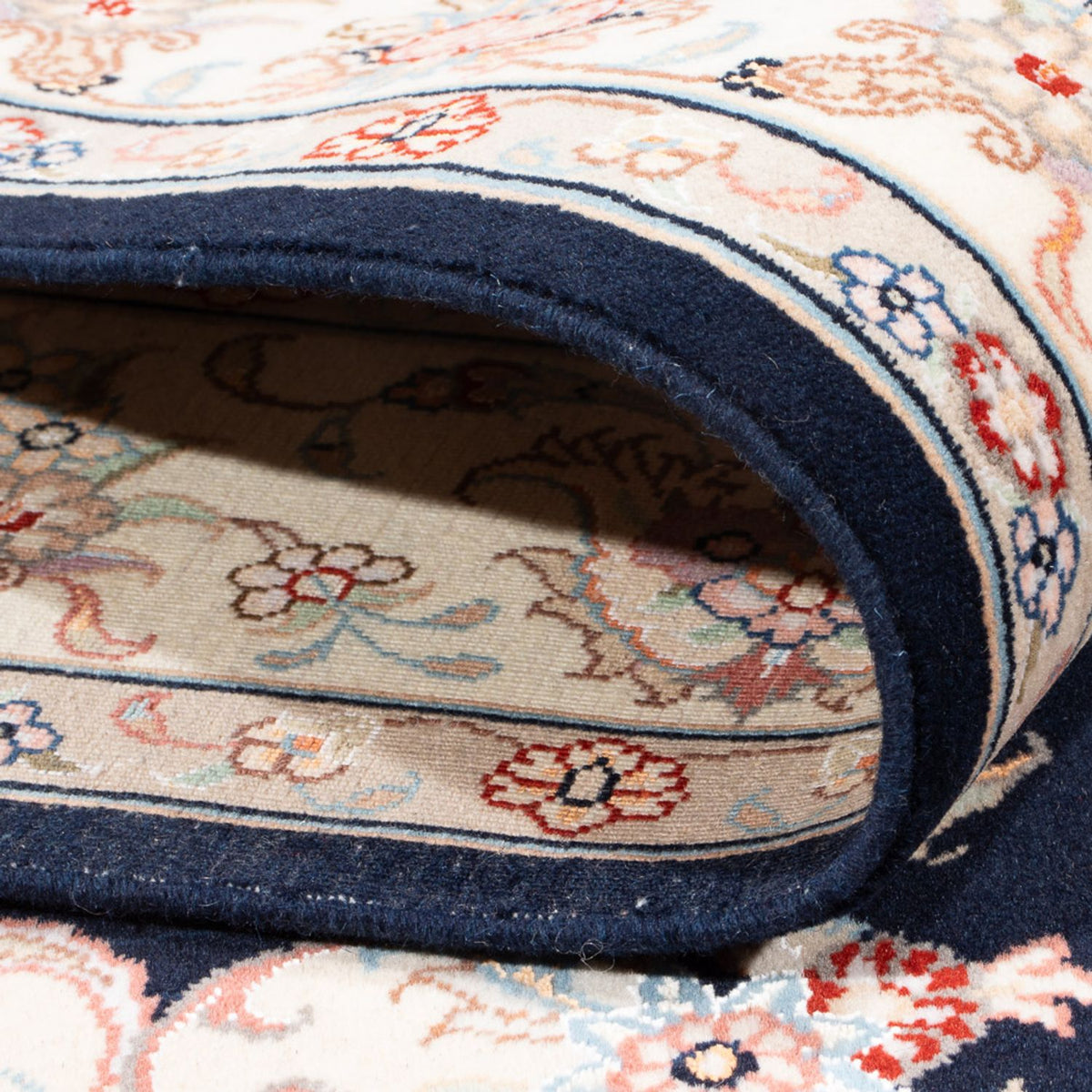 Alfombra Persa - Tabriz - Real - 197 x 149 cm - azul oscuro