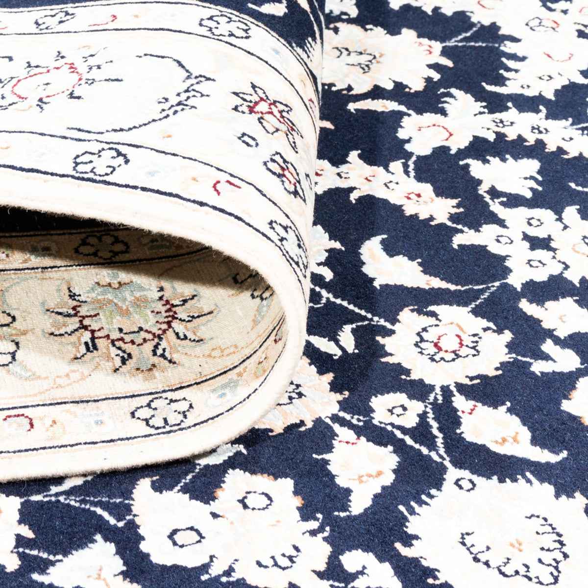 Alfombra Persa - Nain - Prima - 171 x 120 cm - rojo oscuro