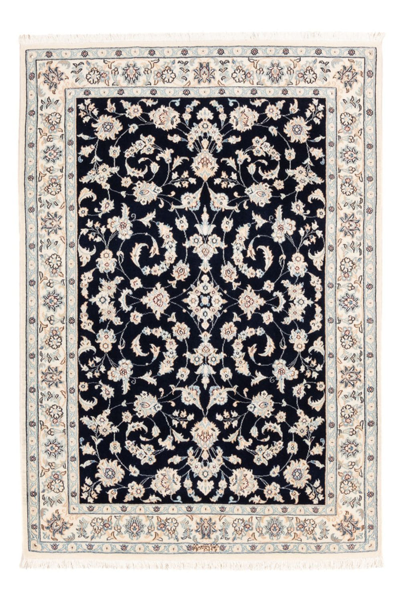 Alfombra Persa - Nain - Prima - 154 x 107 cm - azul oscuro