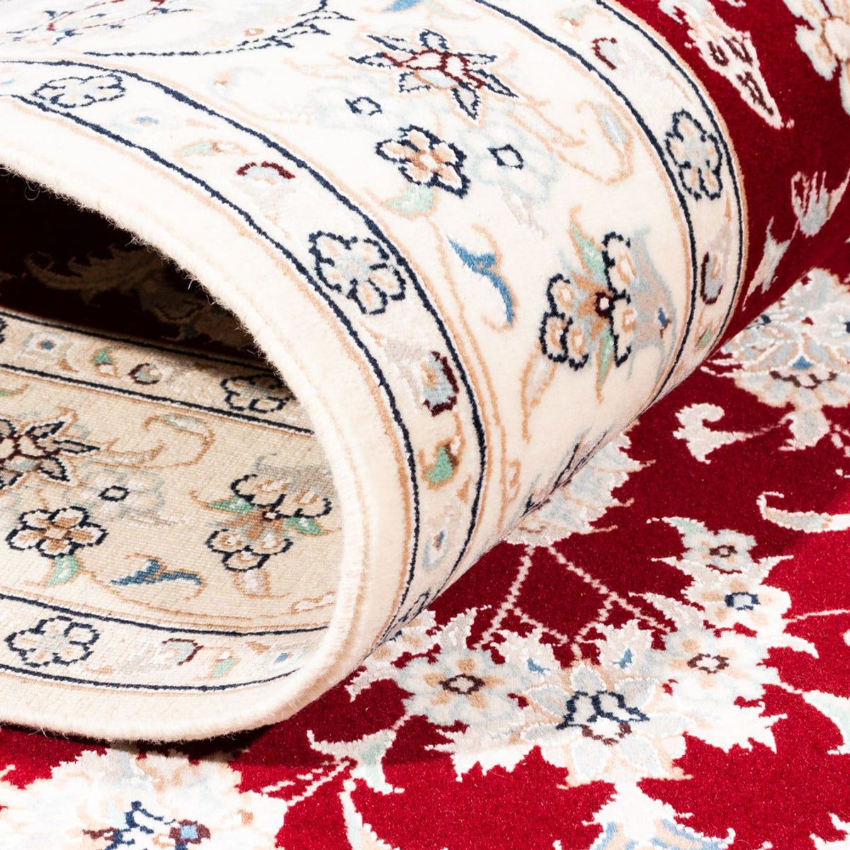 Alfombra Persa - Nain - Prima - 176 x 120 cm - rojo