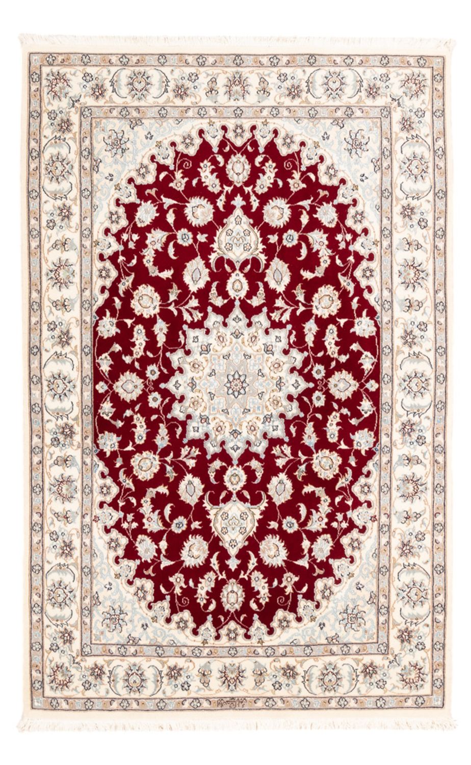 Alfombra Persa - Nain - Prima - 173 x 117 cm - rojo