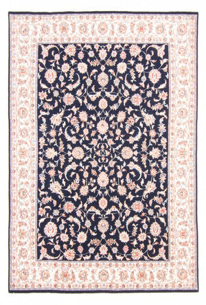 Alfombra Persa - Tabriz - Real - 236 x 166 cm - azul oscuro