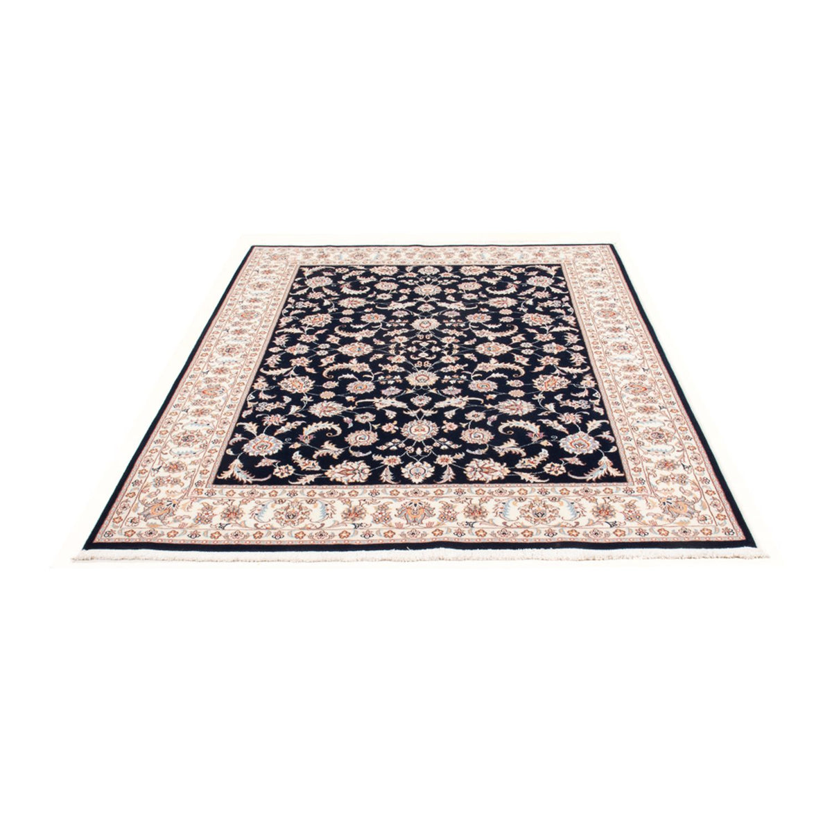 Alfombra Persa - Tabriz - Real - 197 x 149 cm - azul oscuro