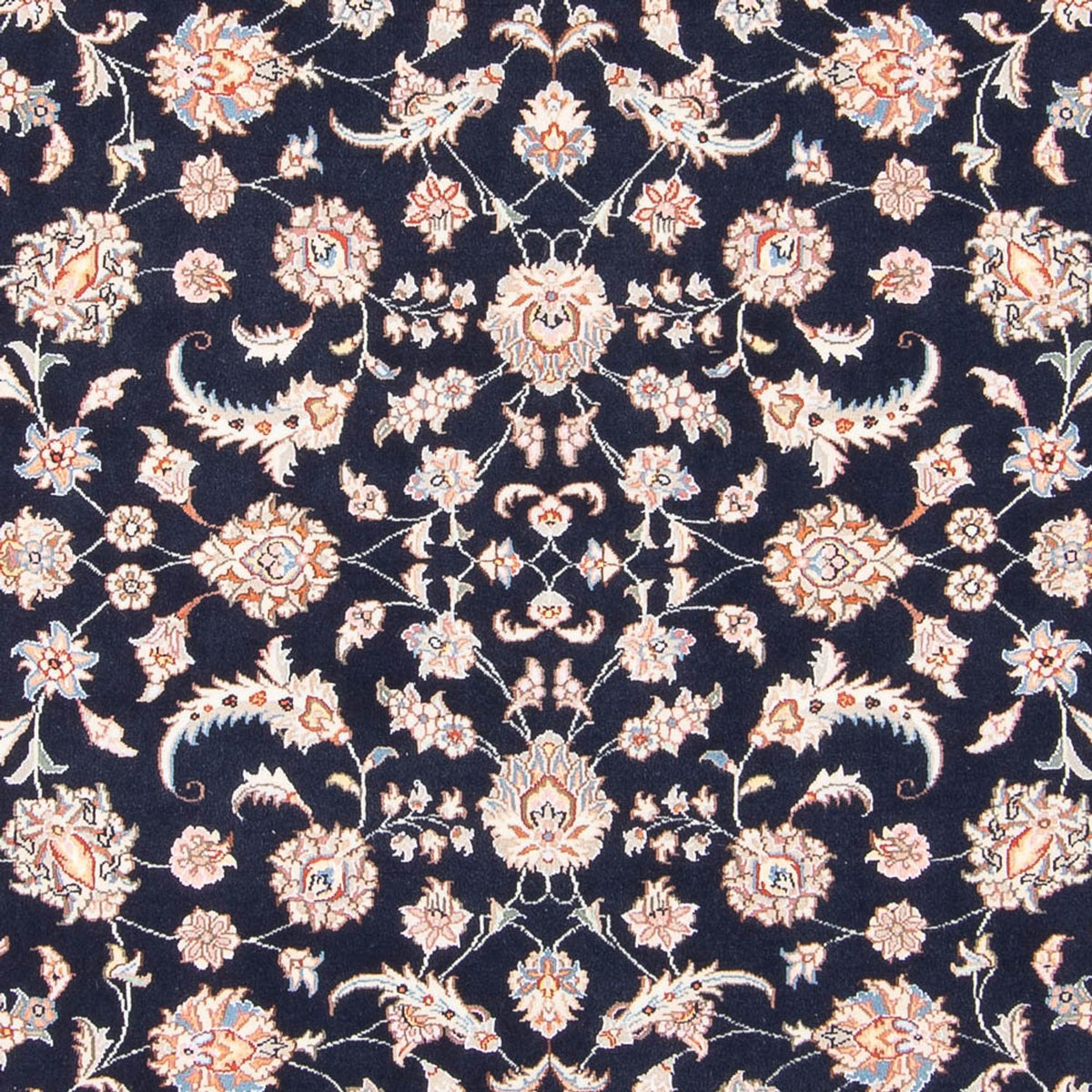 Alfombra Persa - Tabriz - Real - 196 x 150 cm - azul oscuro