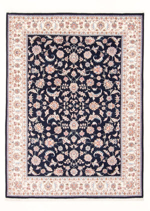 Alfombra Persa - Tabriz - Real - 201 x 150 cm - azul oscuro