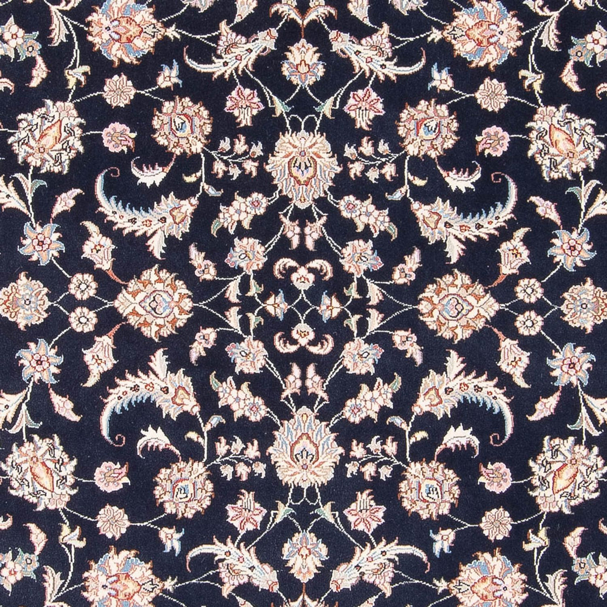 Alfombra Persa - Tabriz - Real - 201 x 150 cm - azul oscuro