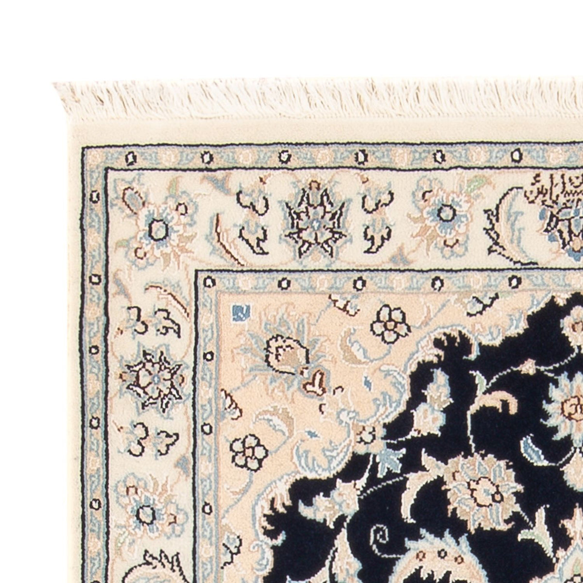 Alfombra Persa - Nain - Prima - 120 x 81 cm - azul oscuro