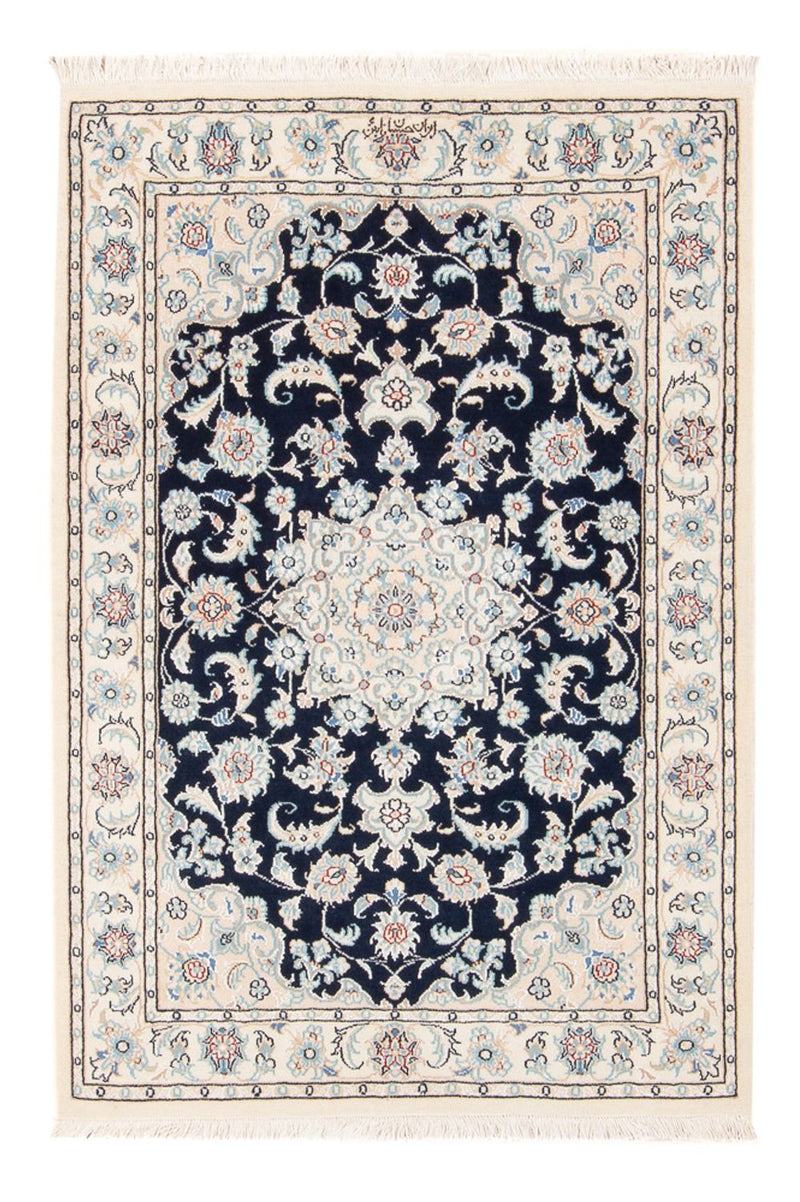 Alfombra Persa - Nain - Prima - 117 x 80 cm - azul oscuro
