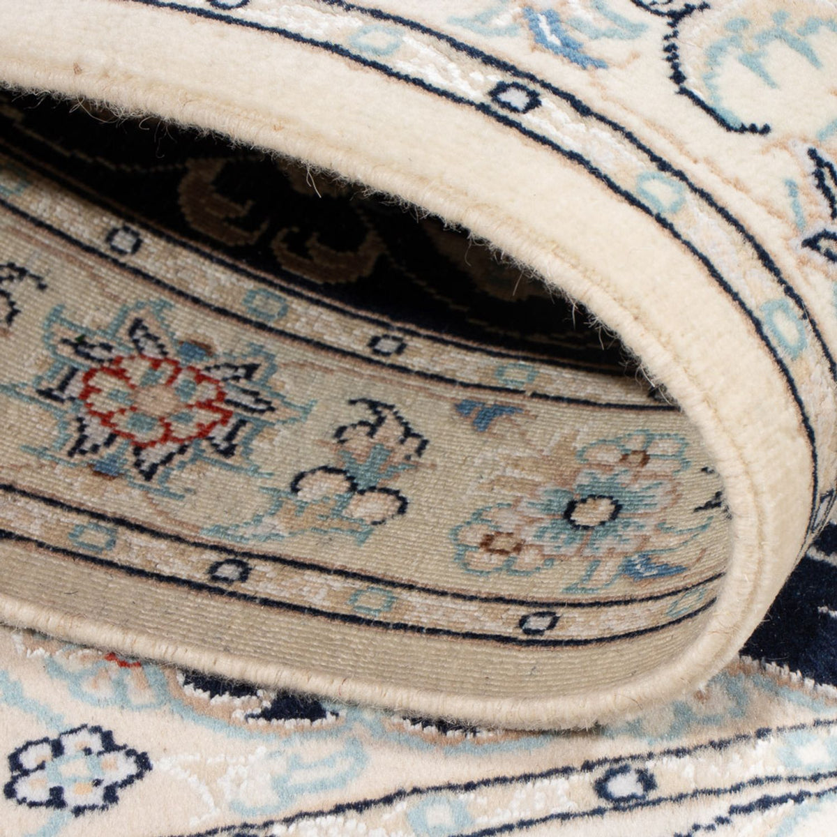 Alfombra Persa - Nain - Prima - 117 x 80 cm - azul oscuro