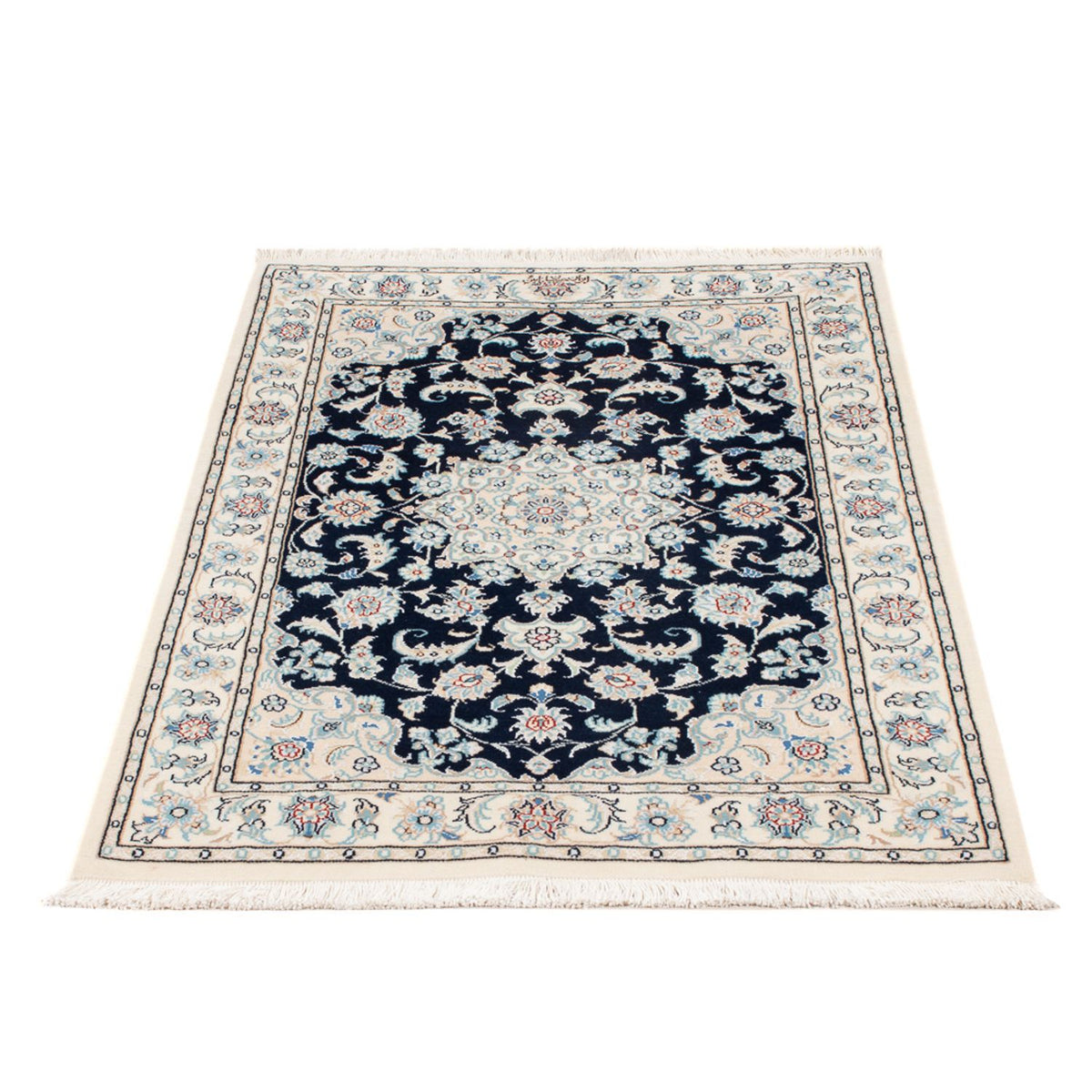 Alfombra Persa - Nain - Prima - 117 x 80 cm - azul oscuro