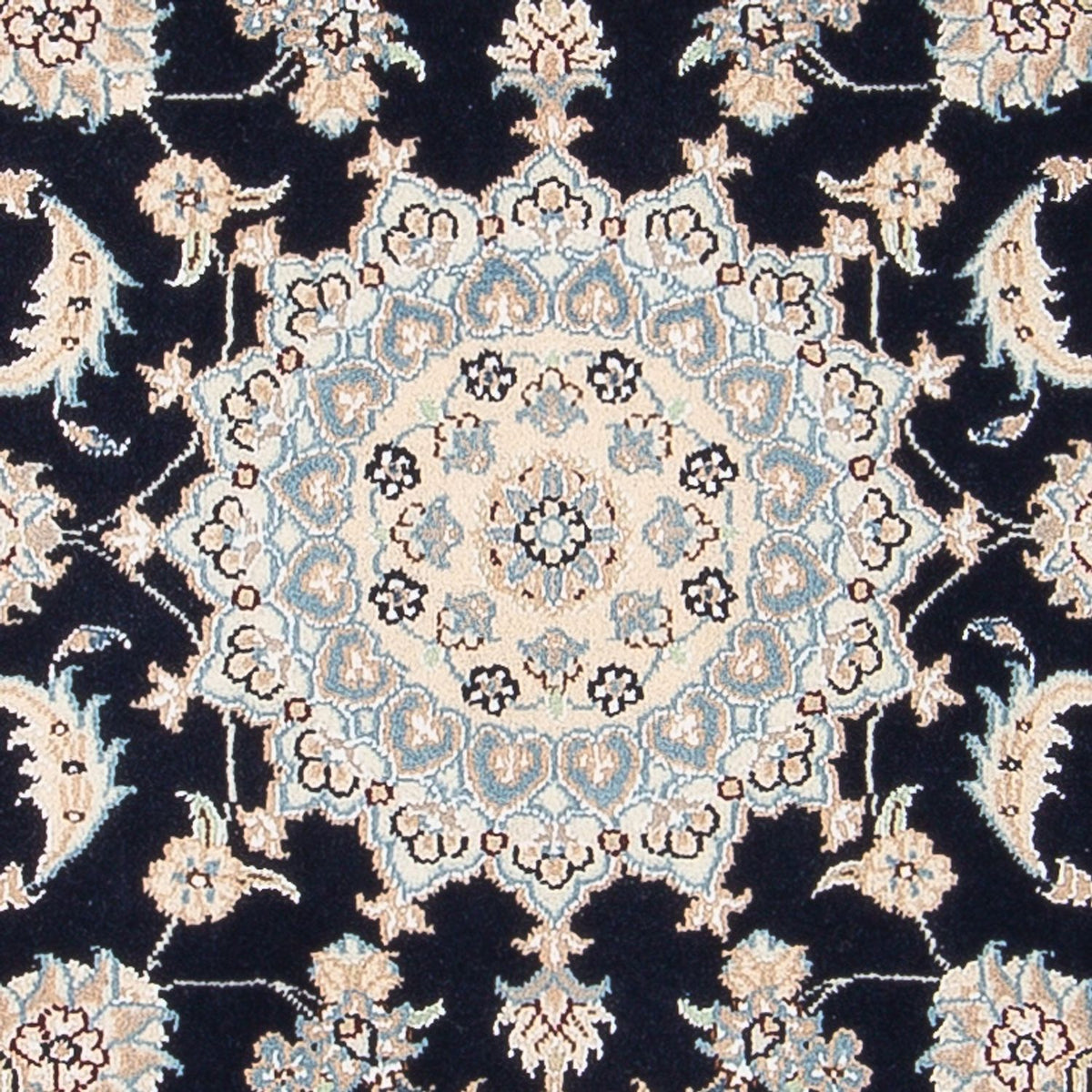 Alfombra Persa - Nain - Prima - 122 x 81 cm - azul oscuro