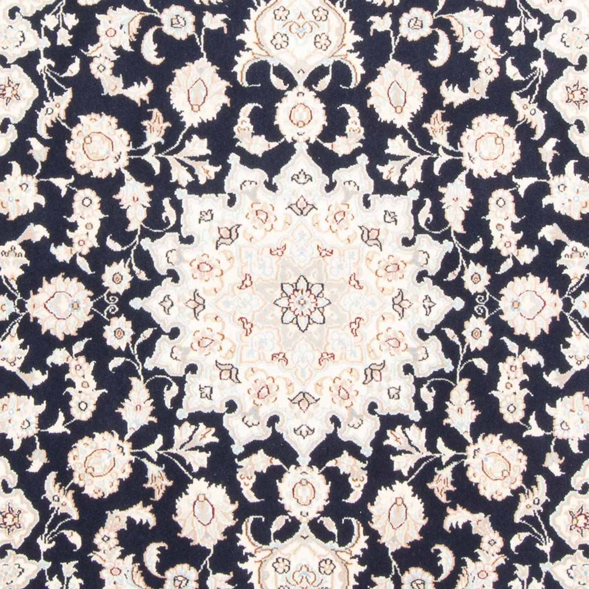 Alfombra Persa - Nain - Real - 173 x 121 cm - azul oscuro