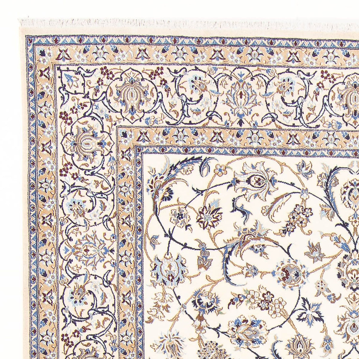 Alfombra Persa - Nain - Real - 278 x 200 cm - crema
