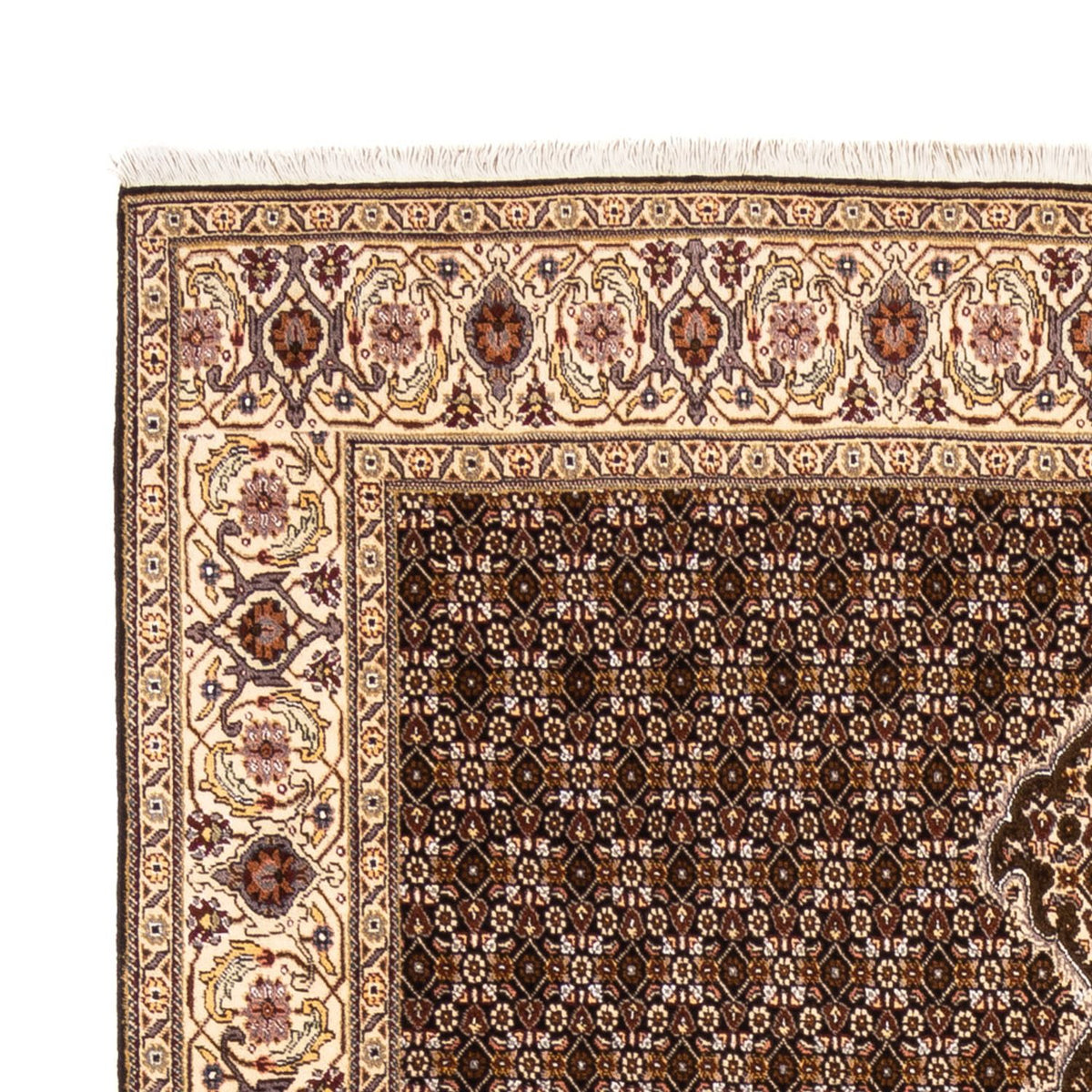 Alfombra Persa - Tabriz - Real - 241 x 170 cm - negro
