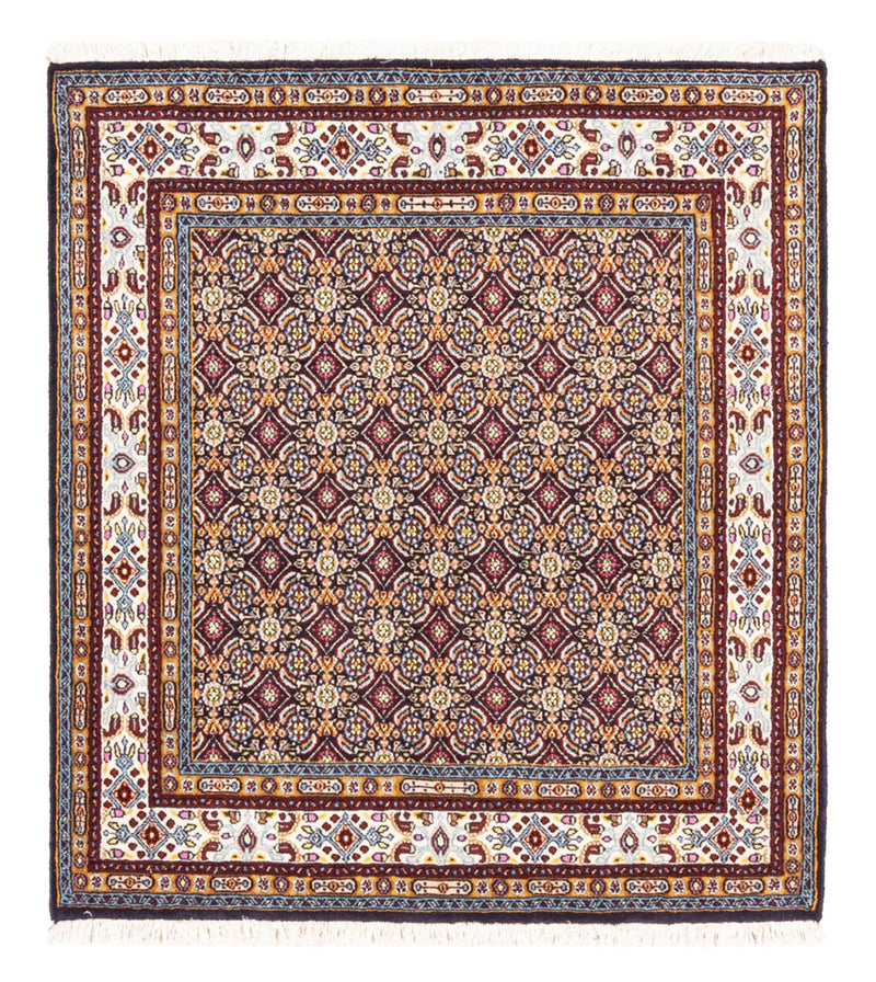 Alfombra de pasillo Alfombra persa - Clásica - 100 x 100 cm - azul oscuro