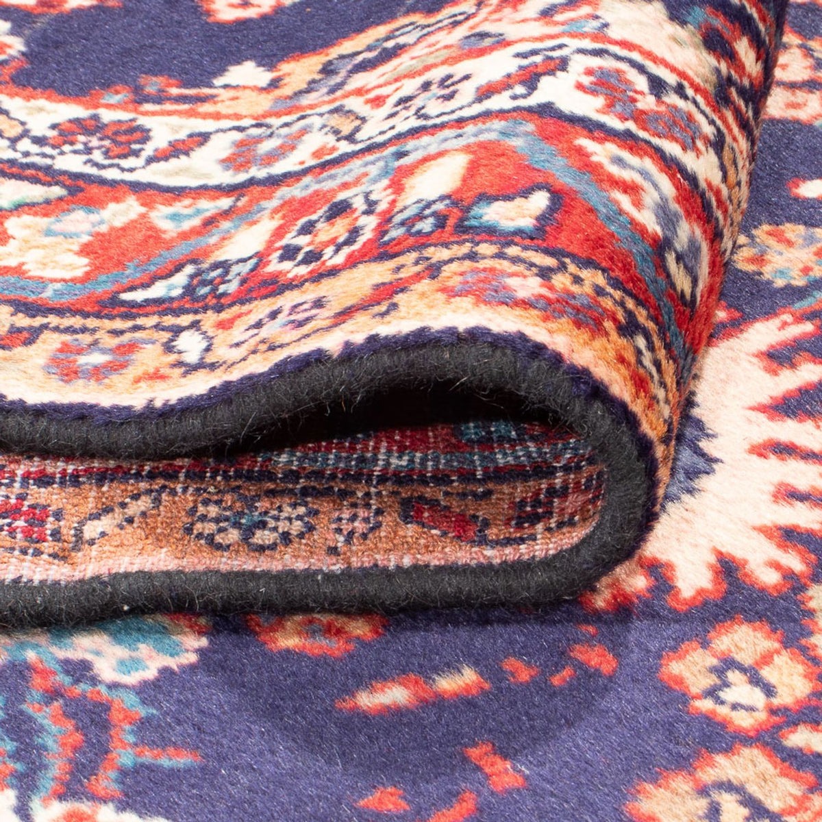 Alfombra de pasillo Alfombra persa - Clásica - 298 x 110 cm - azul oscuro