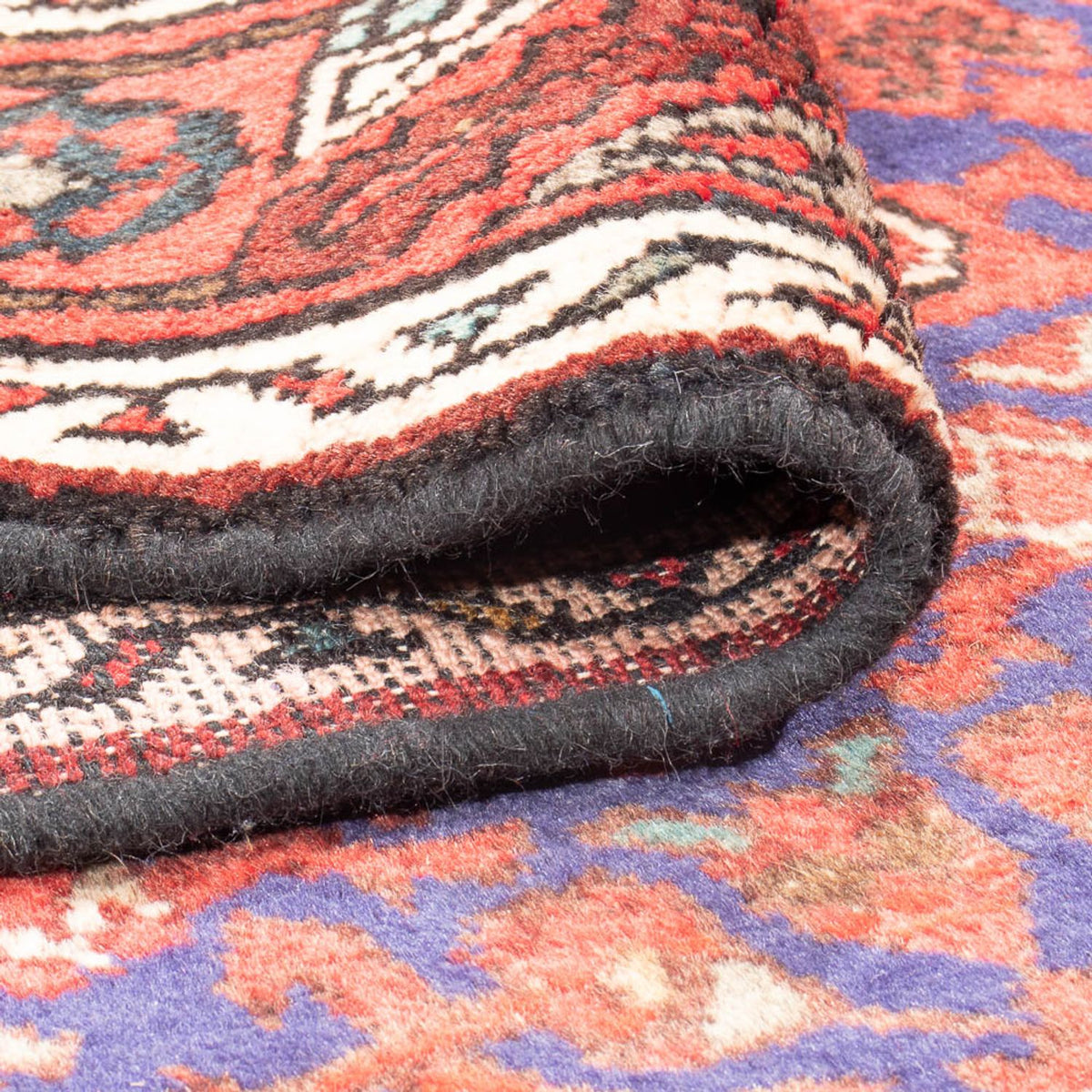 Alfombra de pasillo Alfombra persa - Nómada - 316 x 117 cm - azul oscuro