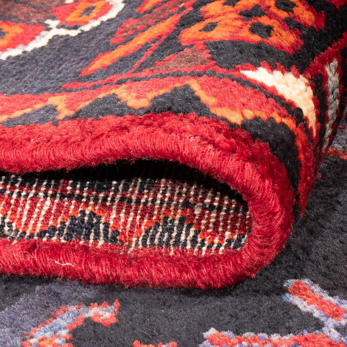 Alfombra de pasillo Alfombra persa - Nómada - 331 x 108 cm - azul oscuro