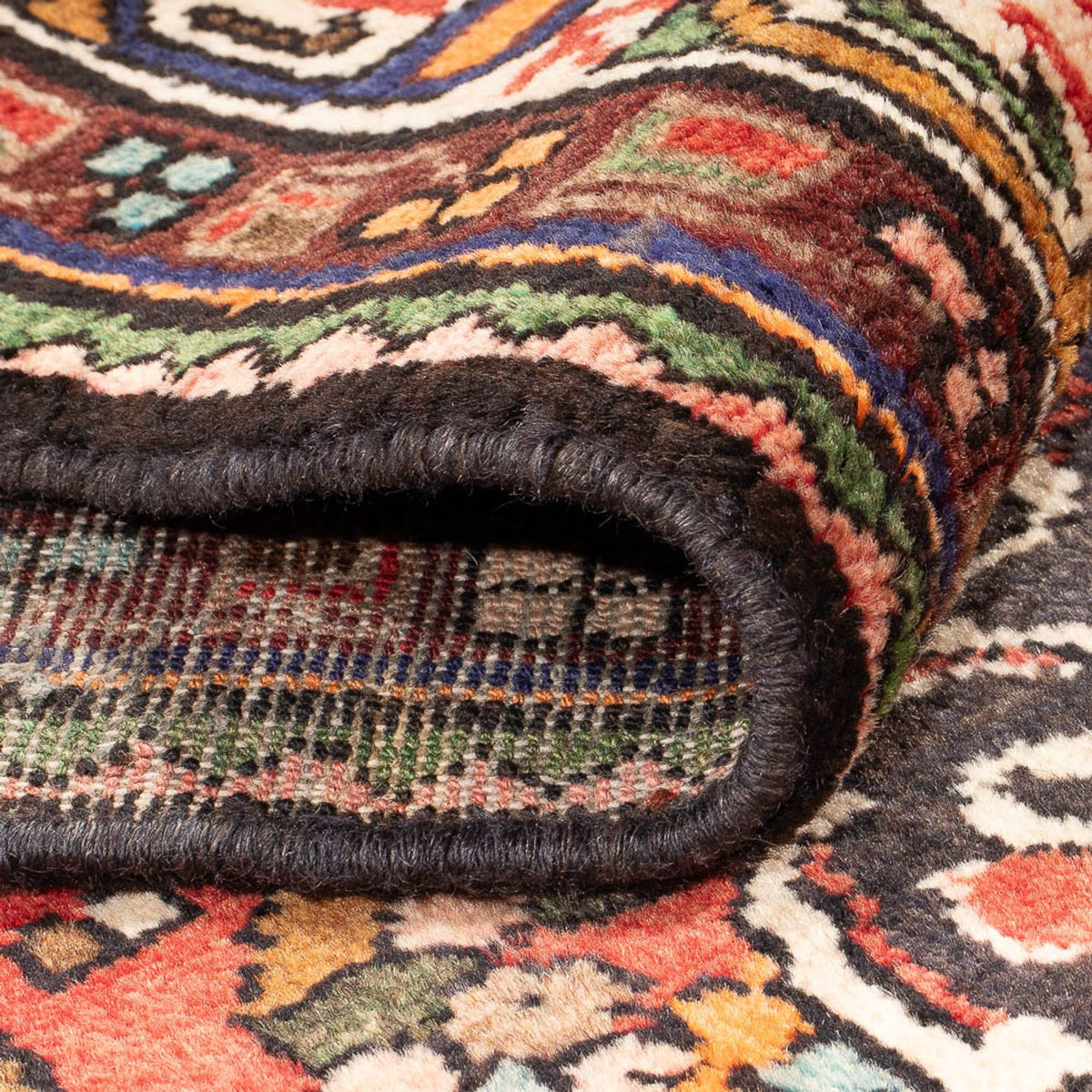 Alfombra de pasillo Alfombra persa - Nómada - 313 x 115 cm - rojo