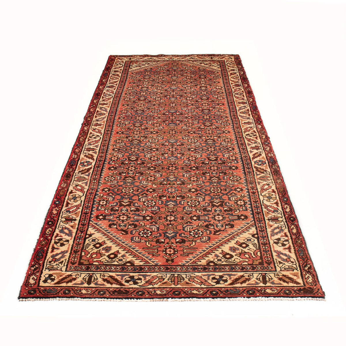 Alfombra de pasillo Alfombra persa - Nómada - 302 x 107 cm - azul oscuro