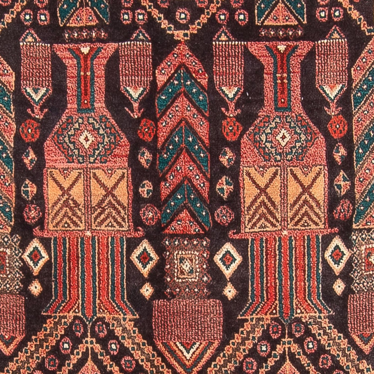 Alfombra de pasillo Alfombra persa - Nómada - 270 x 116 cm - azul oscuro