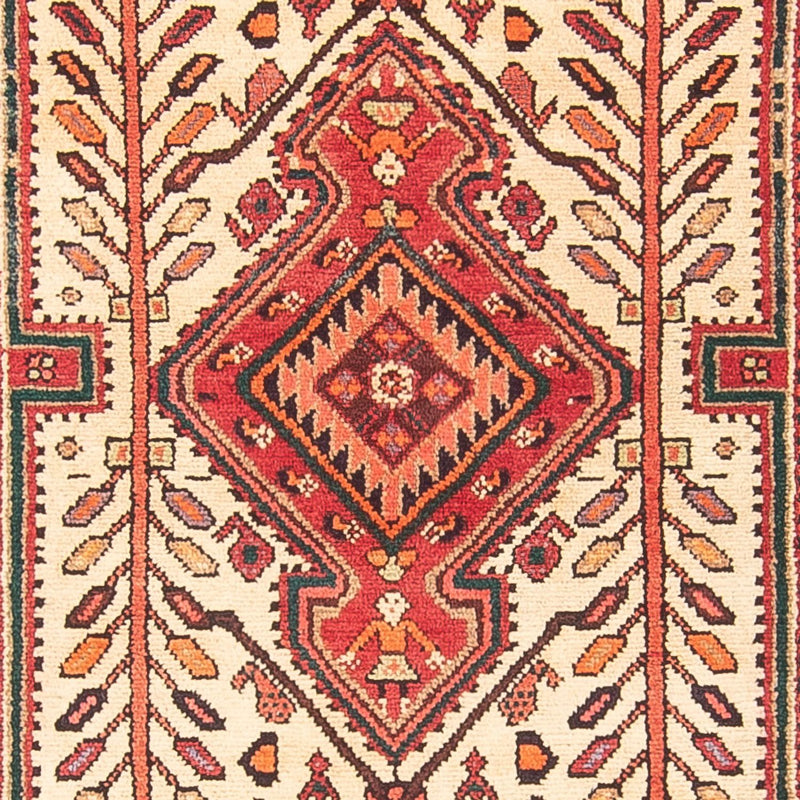 Alfombra de pasillo Alfombra persa - Nómada - 297 x 100 cm - crema