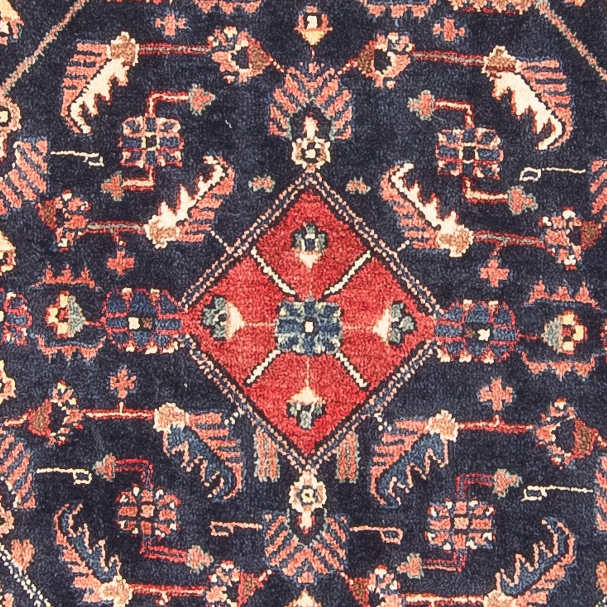 Alfombra de pasillo Alfombra persa - Nómada - 313 x 110 cm - azul oscuro