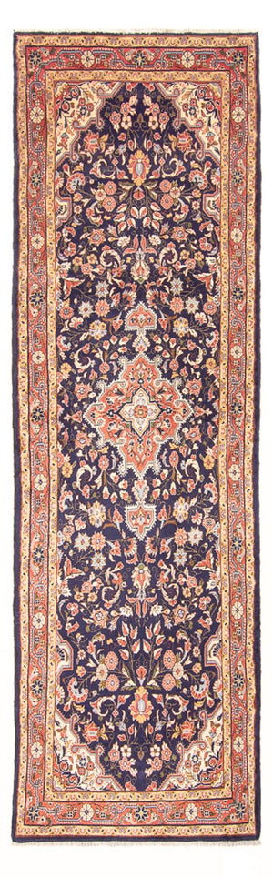 Alfombra de pasillo Alfombra persa - Nómada - 336 x 102 cm - azul oscuro