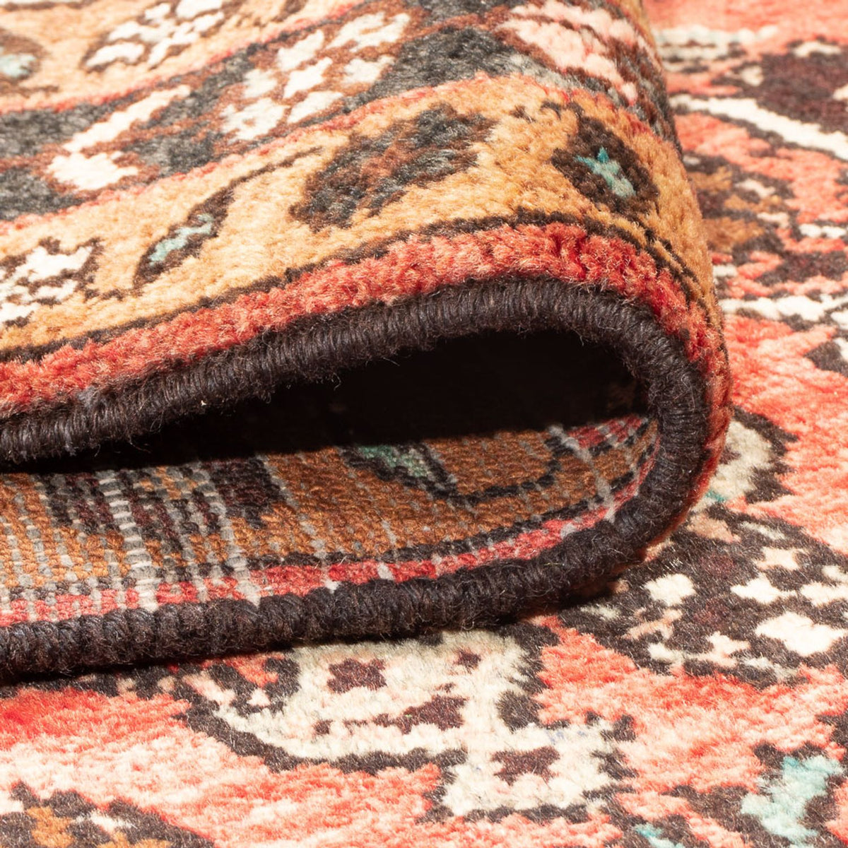 Alfombra de pasillo Alfombra persa - Nómada - 302 x 111 cm - rojo