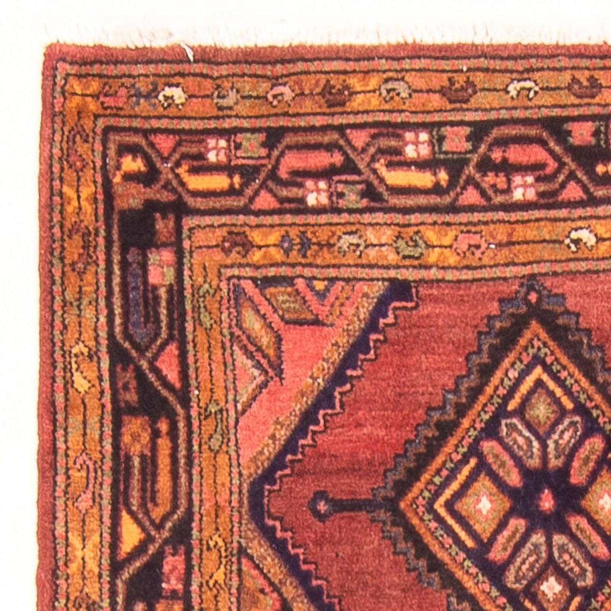 Alfombra de pasillo Alfombra persa - Nómada - 280 x 98 cm - rojo