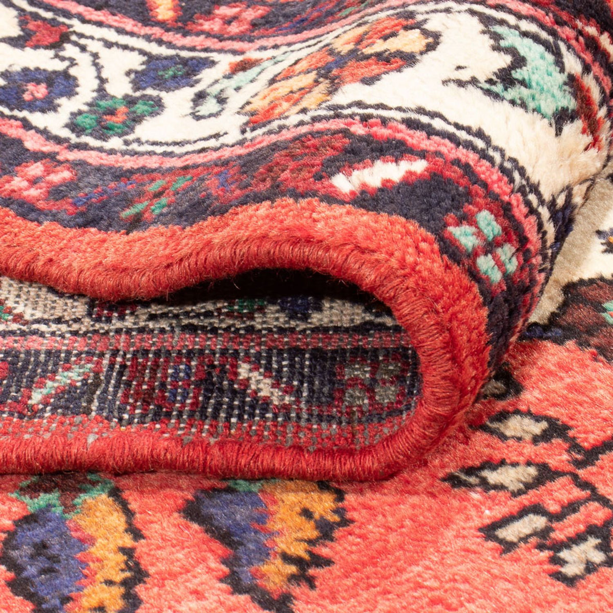 Alfombra de pasillo Alfombra persa - Nómada - 291 x 106 cm - rojo