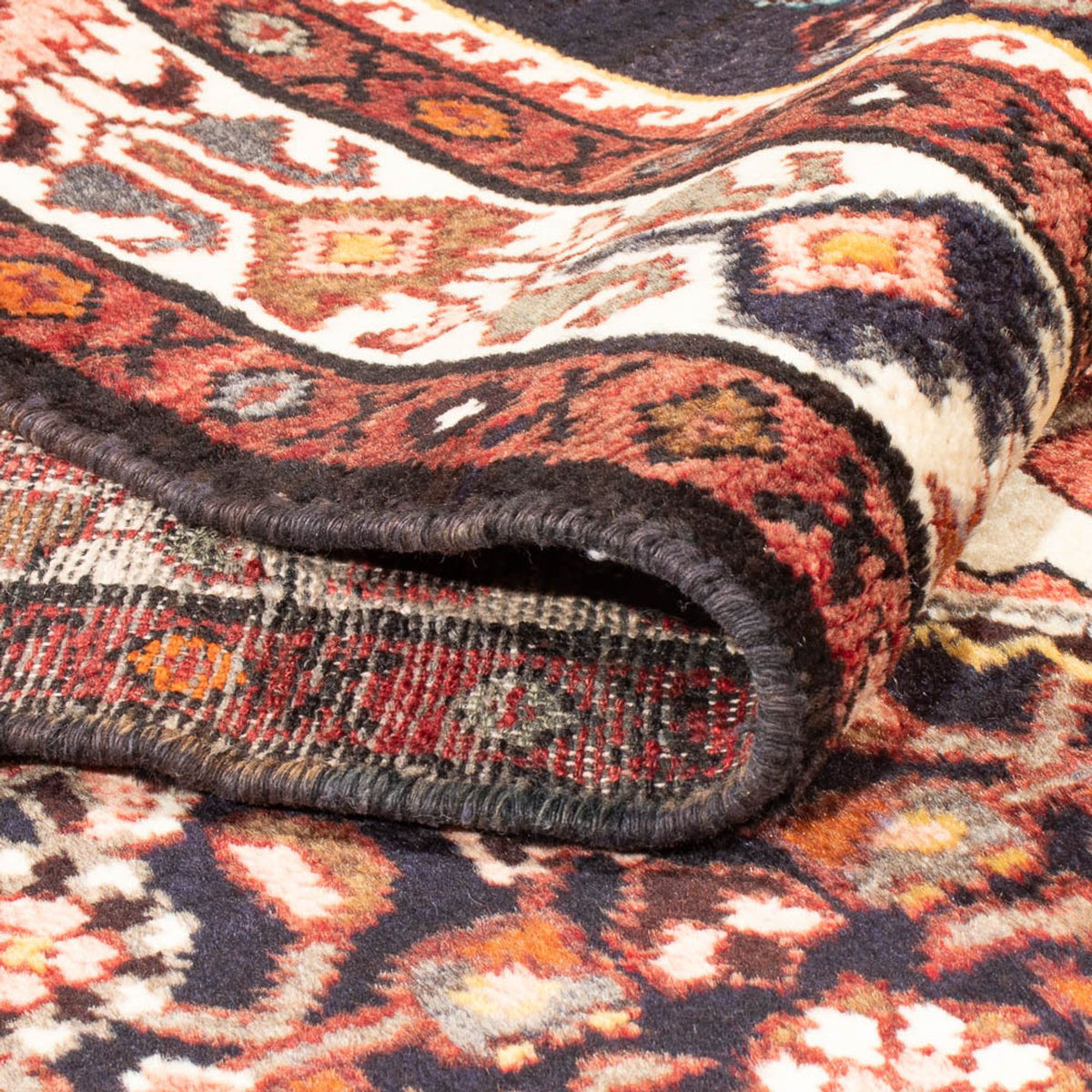 Alfombra de pasillo Alfombra persa - Nómada - 307 x 122 cm - azul oscuro