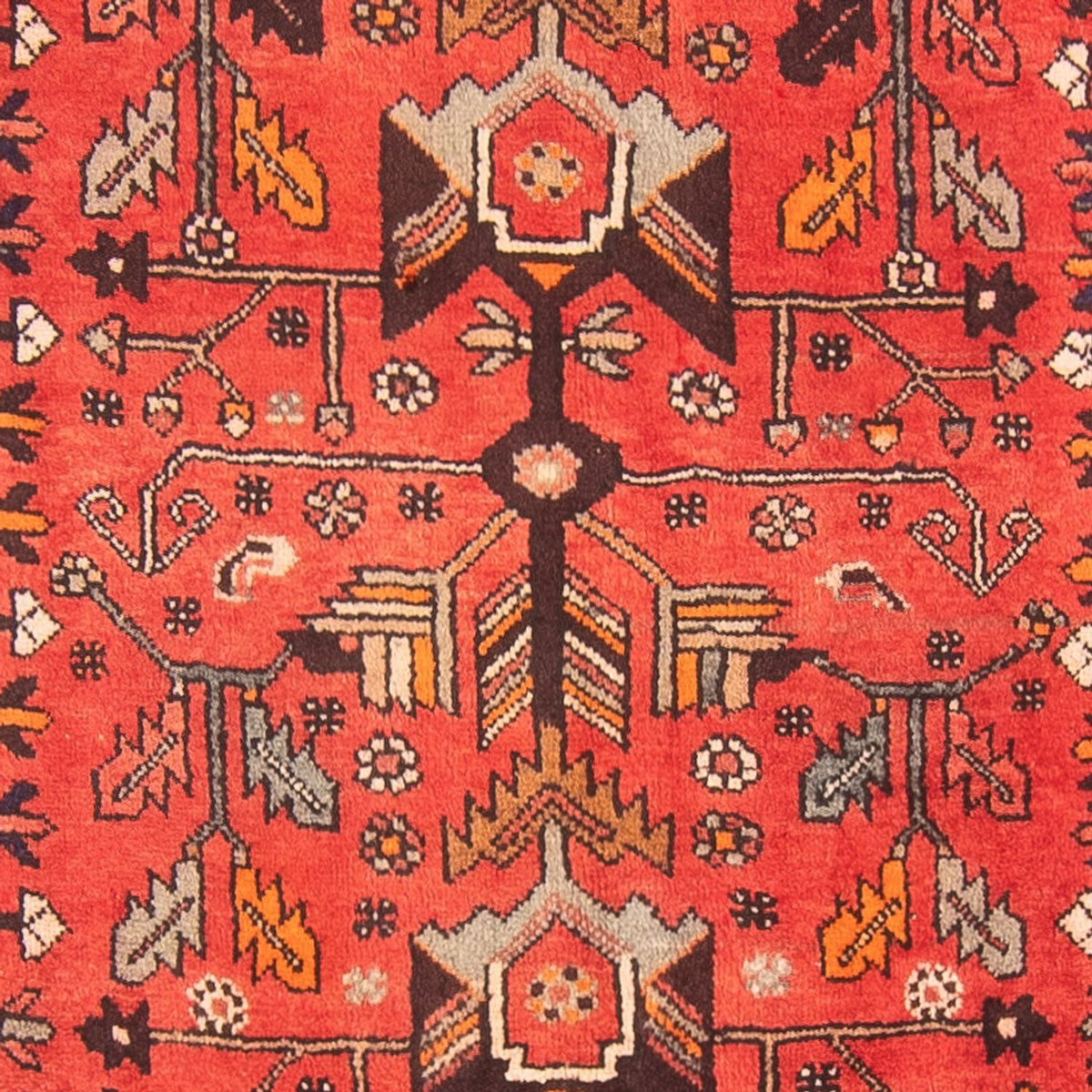 Alfombra de pasillo Alfombra persa - Bidjar - 300 x 106 cm - rojo