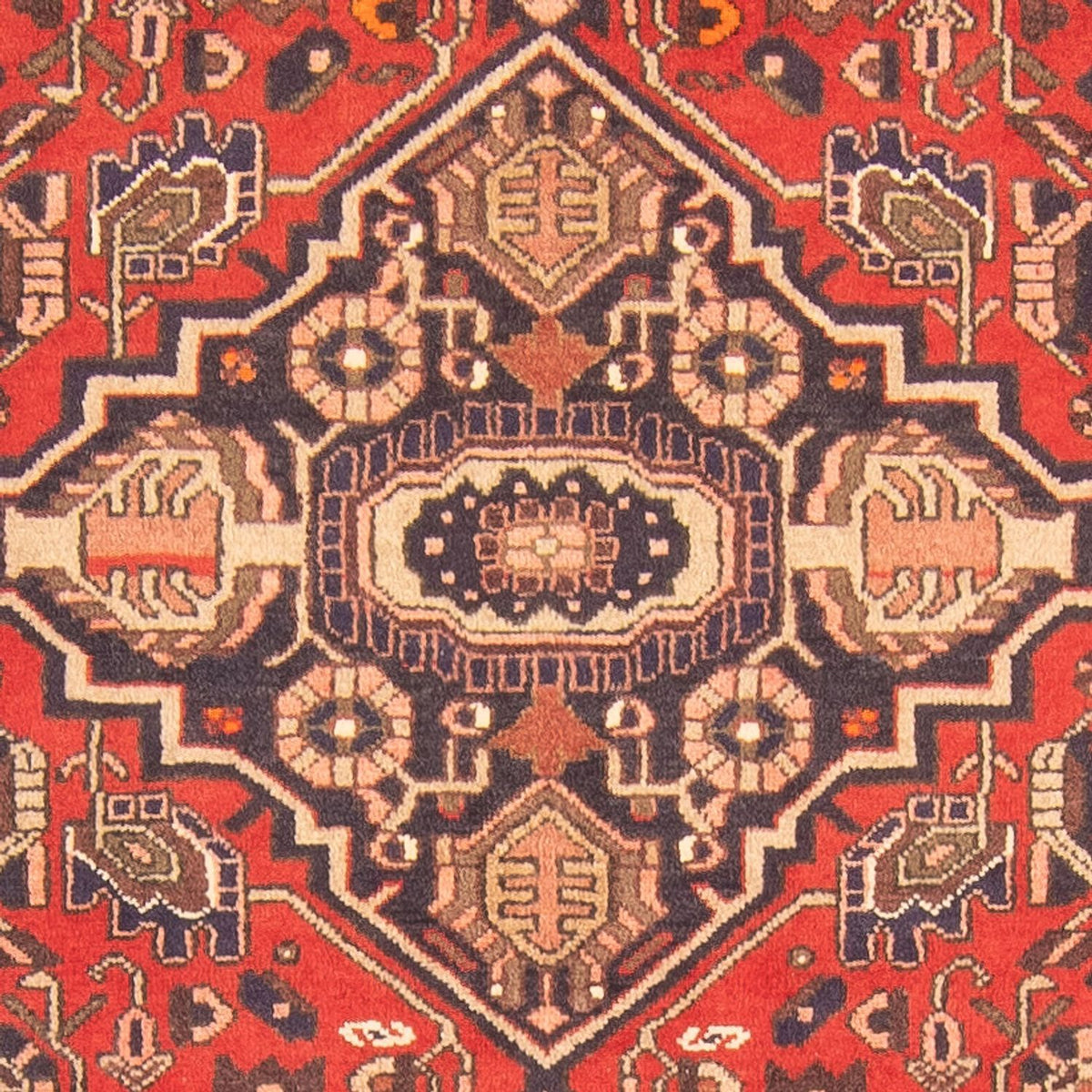 Alfombra de pasillo Alfombra persa - Bidjar - 293 x 109 cm - rojo