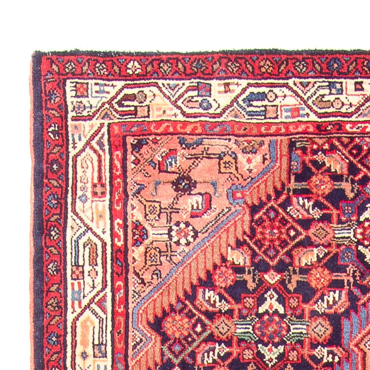 Alfombra de pasillo Alfombra persa - Nómada - 335 x 120 cm - azul oscuro