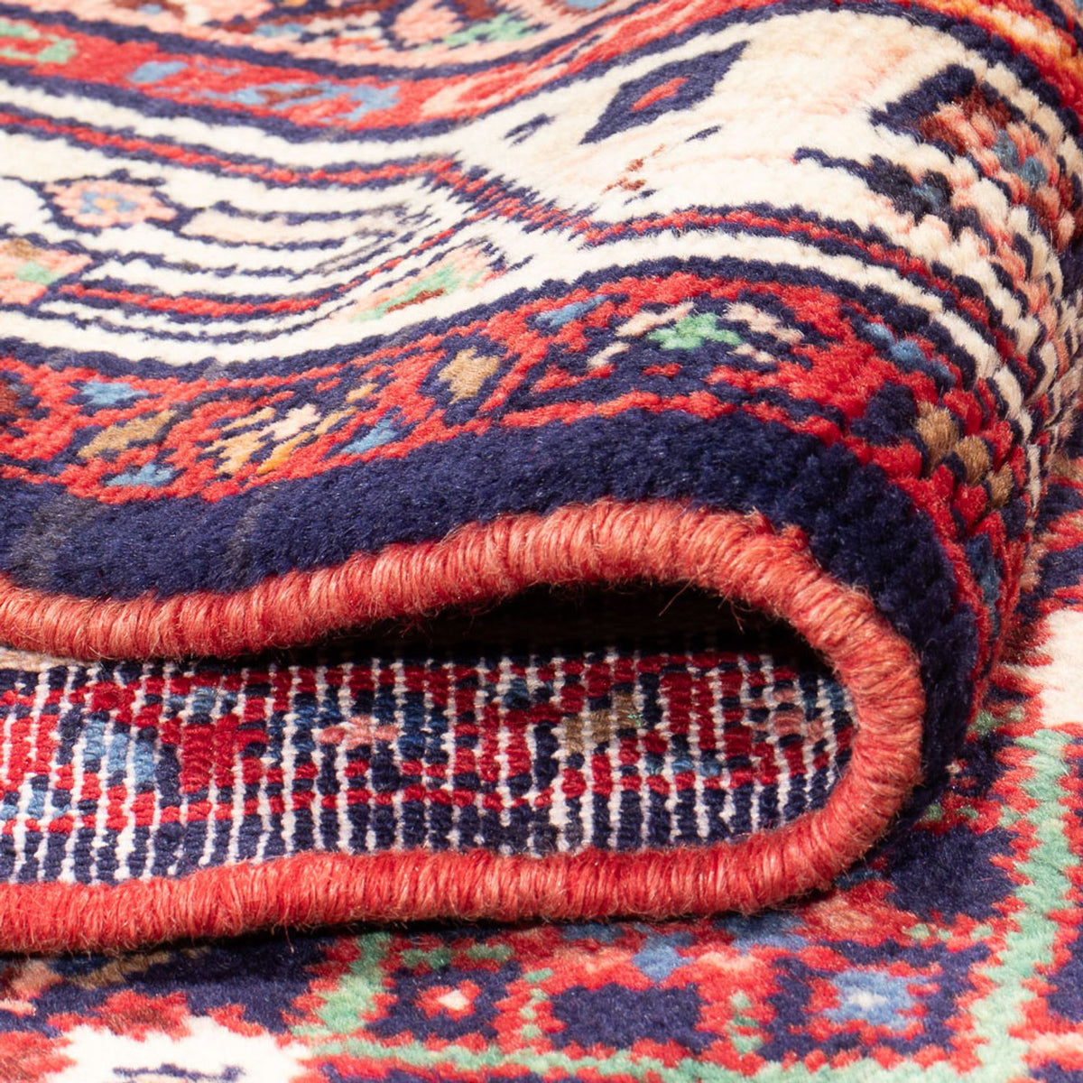 Alfombra de pasillo Alfombra persa - Nómada - 335 x 120 cm - azul oscuro