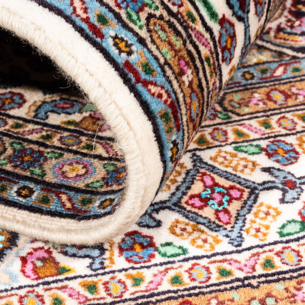 Alfombra persa - Clásica - 144 x 95 cm - crema