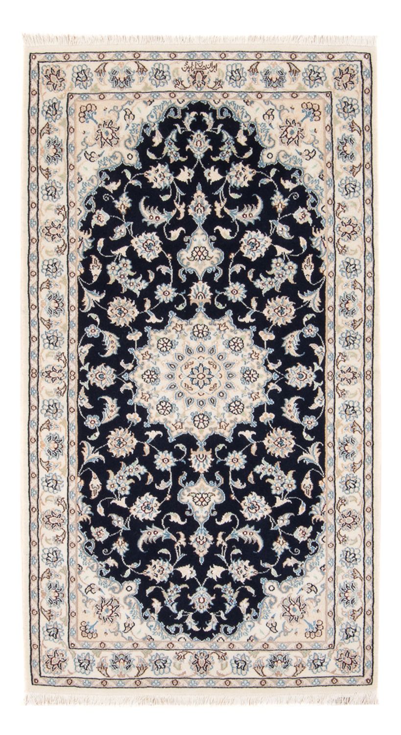 Alfombra Persa - Nain - Prima - 140 x 70 cm - azul oscuro
