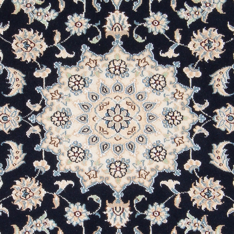 Alfombra Persa - Nain - Prima - 140 x 70 cm - azul oscuro