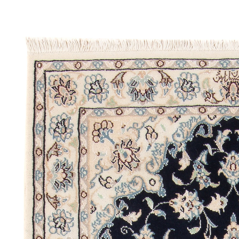 Alfombra Persa - Nain - Prima - 140 x 70 cm - azul oscuro