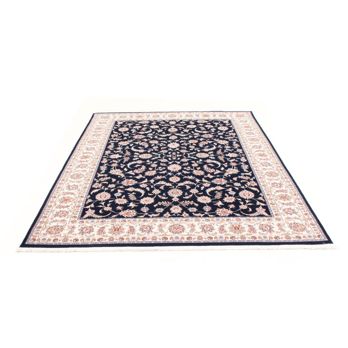 Alfombra Persa - Tabriz - Real - 240 x 170 cm - azul oscuro