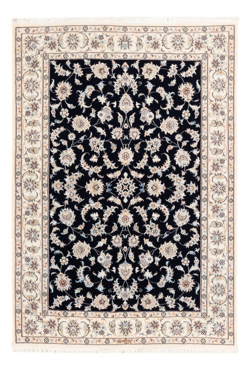 Alfombra Persa - Nain - Prima - 174 x 121 cm - azul oscuro