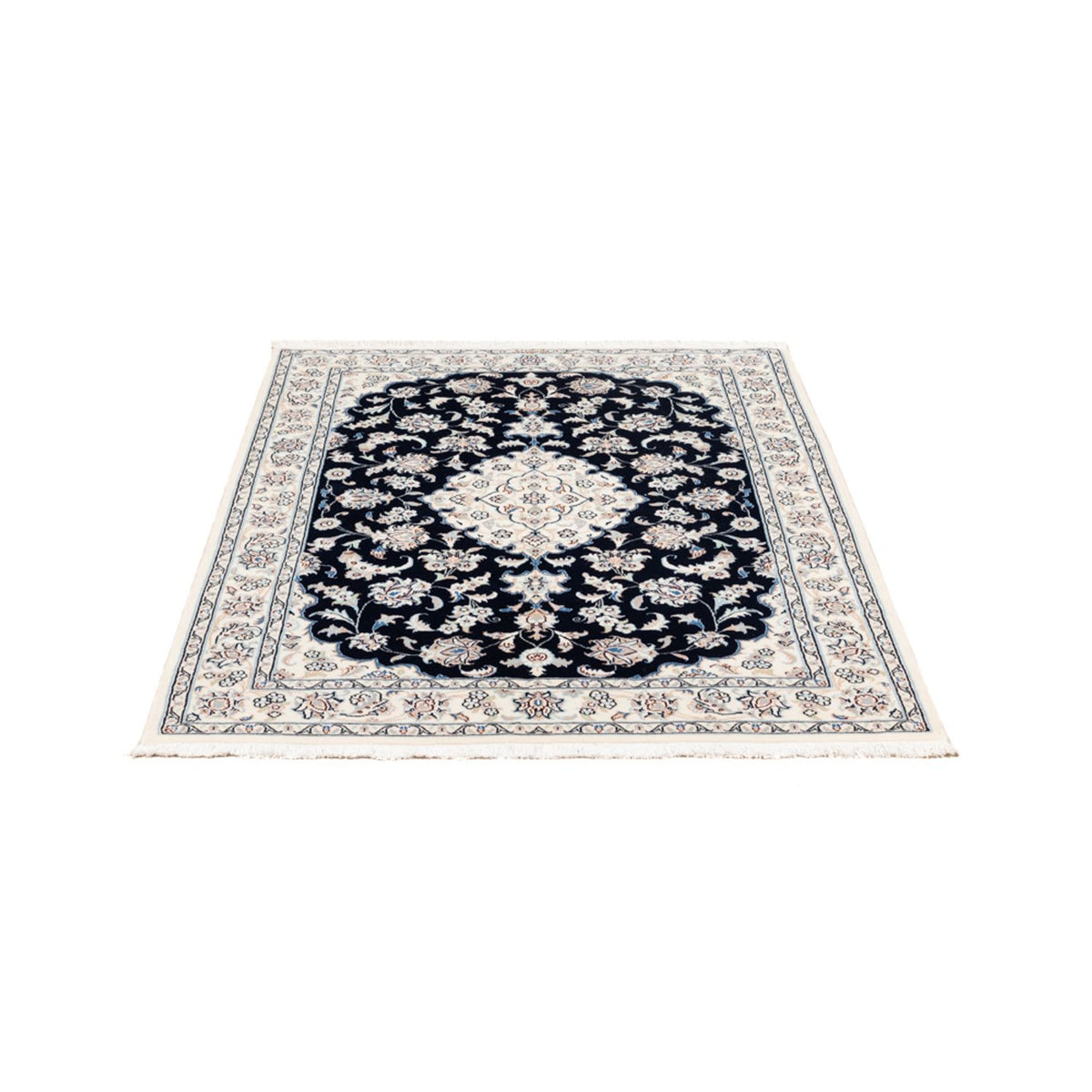 Alfombra Persa - Nain - Prima - 148 x 107 cm - azul oscuro