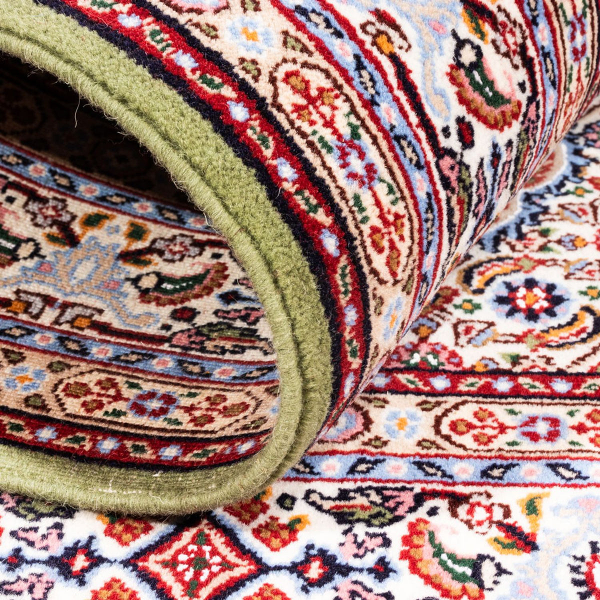 Alfombra persa - Clásica - Real - 129 x 80 cm - verde