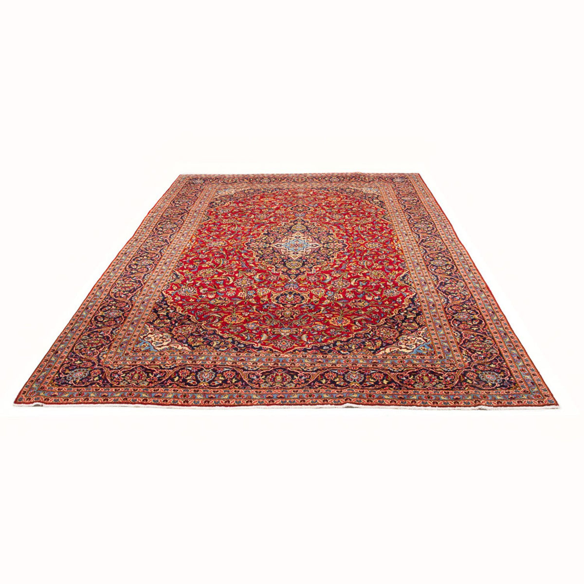 Alfombra persa - Keshan - 288 x 206 cm - rojo