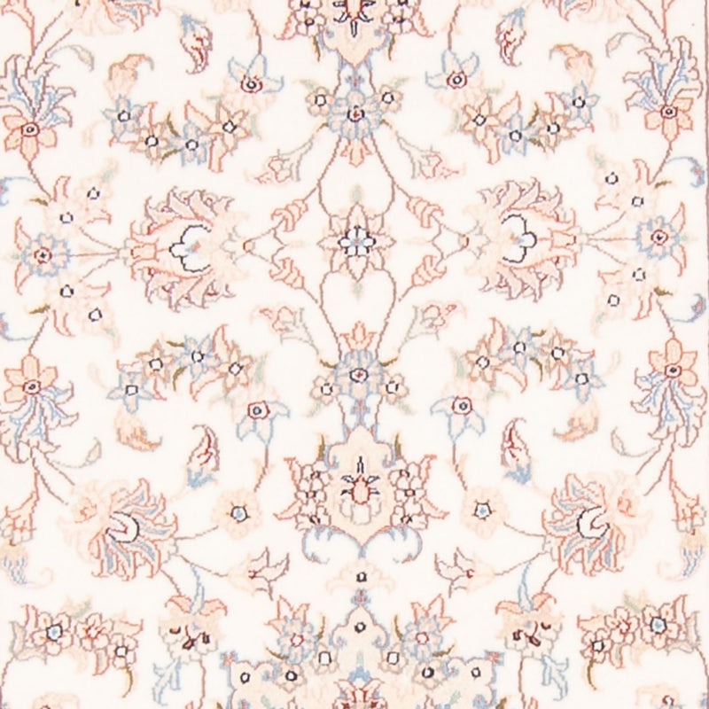 Alfombra de pasillo Alfombra Persa - Tabriz - Real - 296 x 80 cm - crema
