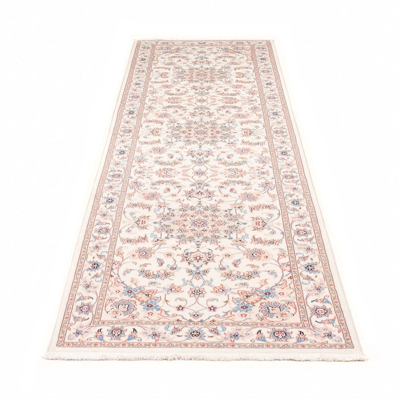 Alfombra de pasillo Alfombra Persa - Tabriz - Real - 296 x 80 cm - crema